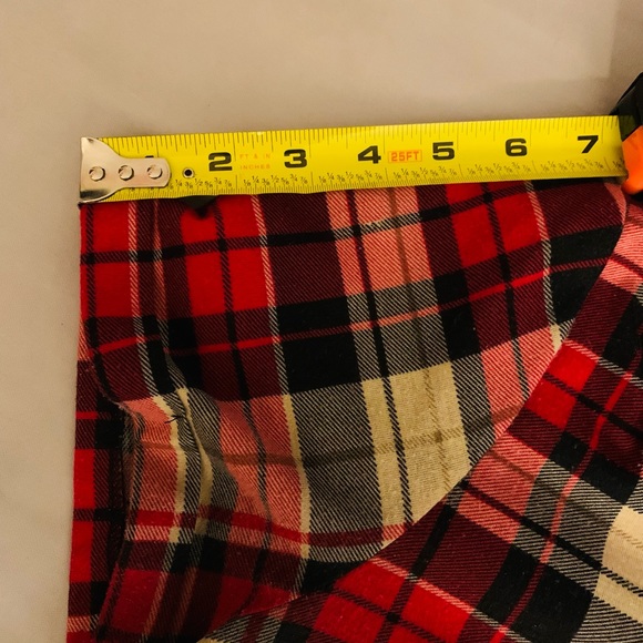 Junior’s G Collection Tartan plaid short sleeve button down top in size xl. - Picture 8 of 9